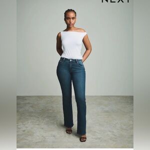 NEXT U.K  Petite Bootcut Mid rise Jean- Sz 14UK-US-12- EUC-Stretch Jean-Curves😍